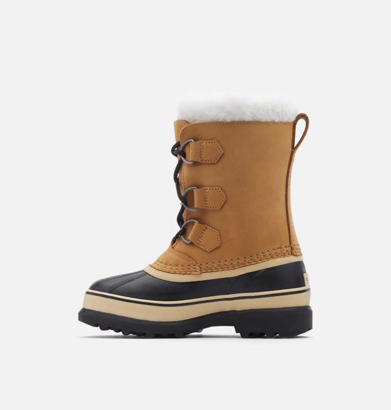 Kids Snow Boots Brown/Black - Sorel Youth Caribou™ - 256-FLVBEJ